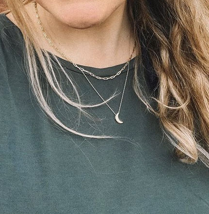 Customer photo review of Bold Belcher Necklace