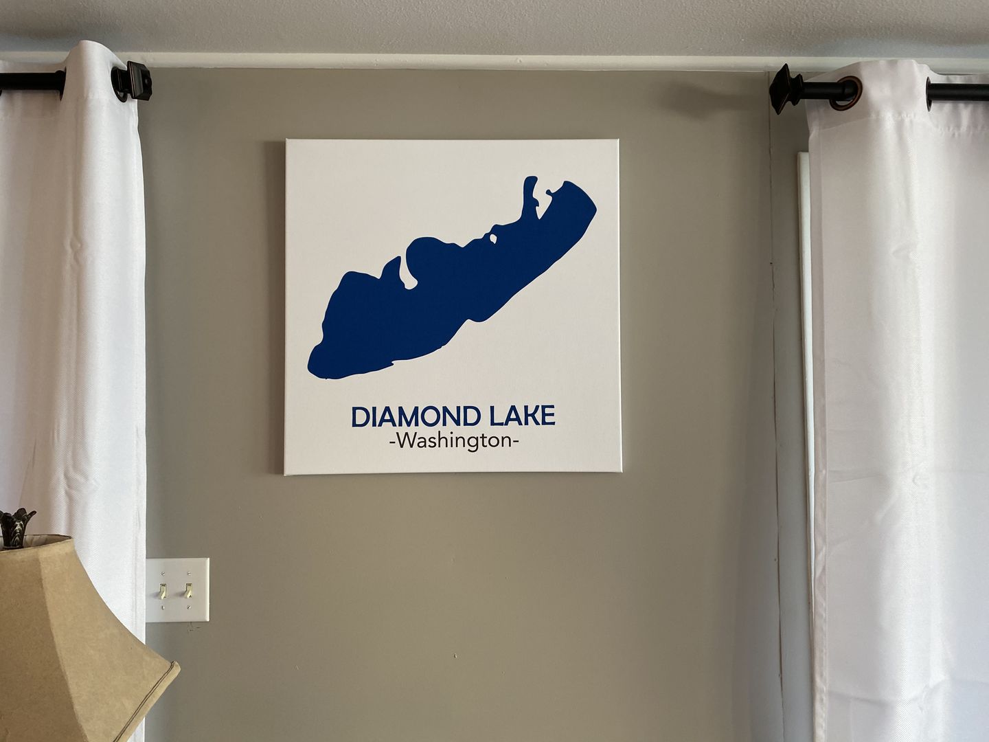 Customer photo review of Custom Lake Square Canvas