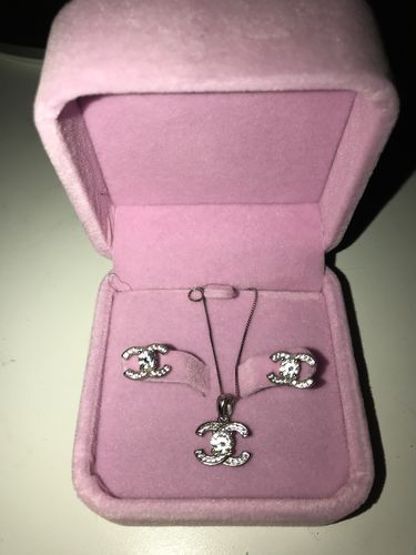 Customer photo review of Sterling silver “c” set