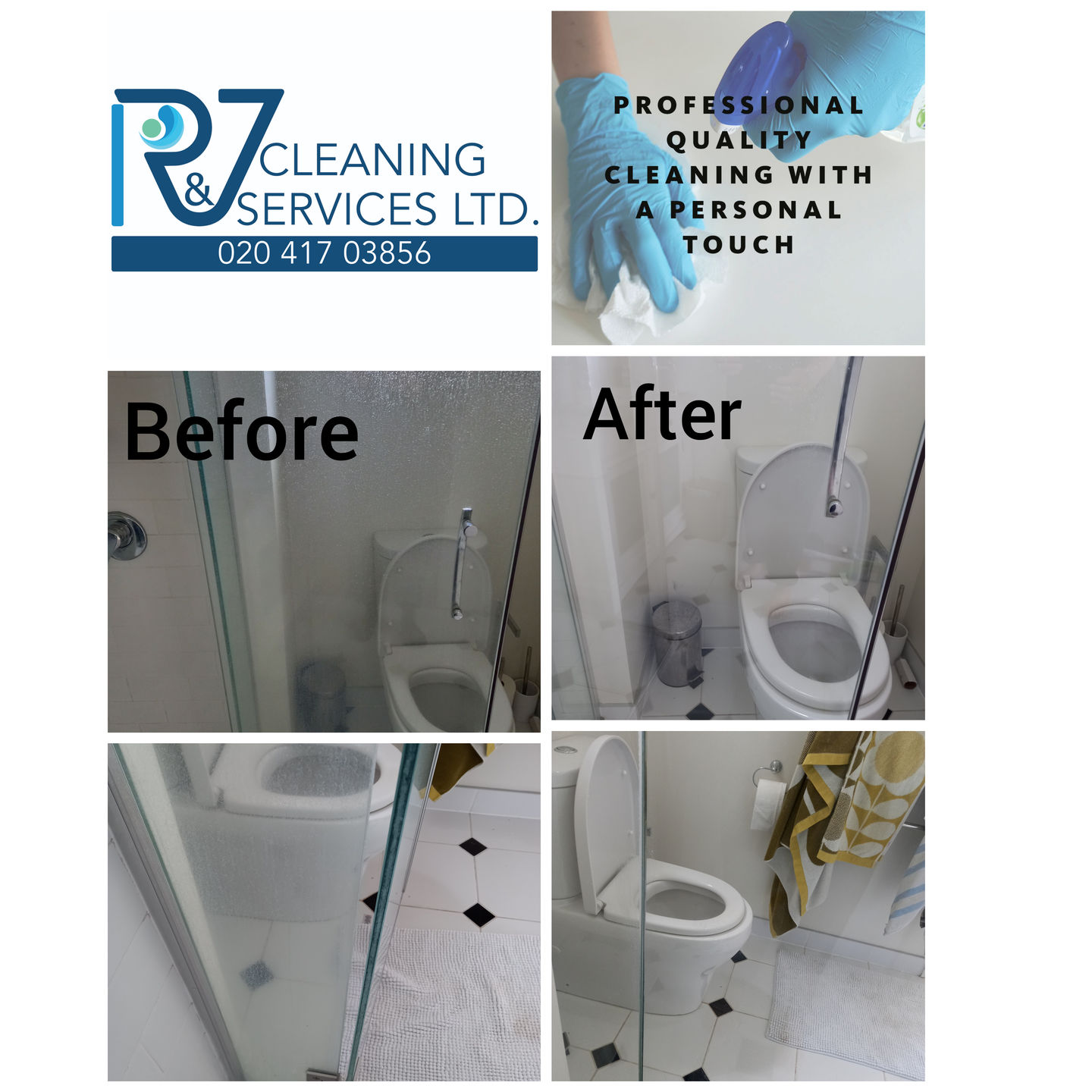 Customer photo review of Shower Cleaning & Protection Kit