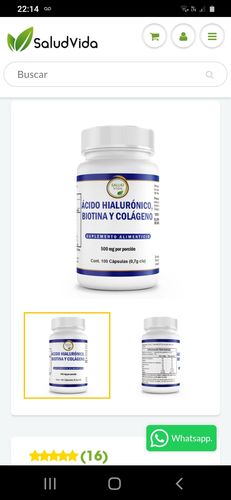 Customer photo review of Biotina, Ácido Hialurónico y Colágeno