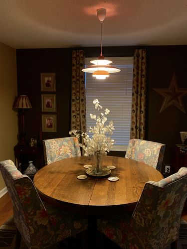 Customer photo review of Mid-Century Modern Lampshade Pendant Light