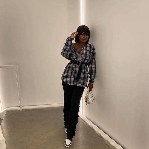 Customer photo review of Fashion Classic Lengthening Blue Jeans