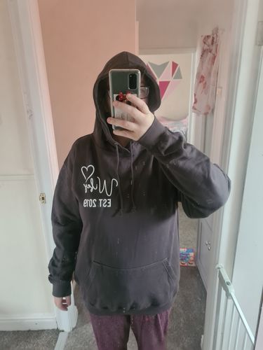 Customer photo review of Personalised Wifey Established Hoodie (MRK X)