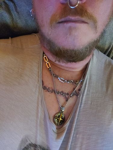 Customer photo review of COMPASS NECKLACE