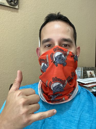 Customer photo review of Custom Neck Gaiter