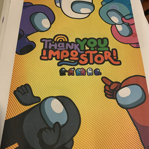 Customer photo review of Among Us Goodie Bags
