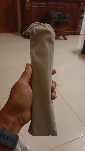 Customer photo review of Laptop Stand | Aluminium, Portable & Foldable (double height)