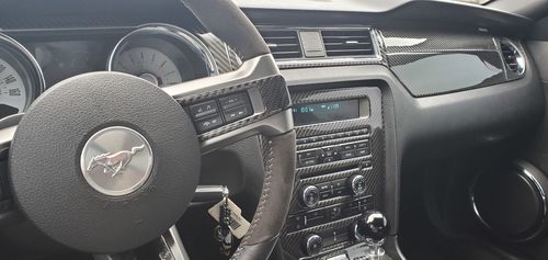 Customer photo review of DynaCarbon™ 6 PCS Full Dashboard Trim For Ford Mustang 2010-2014