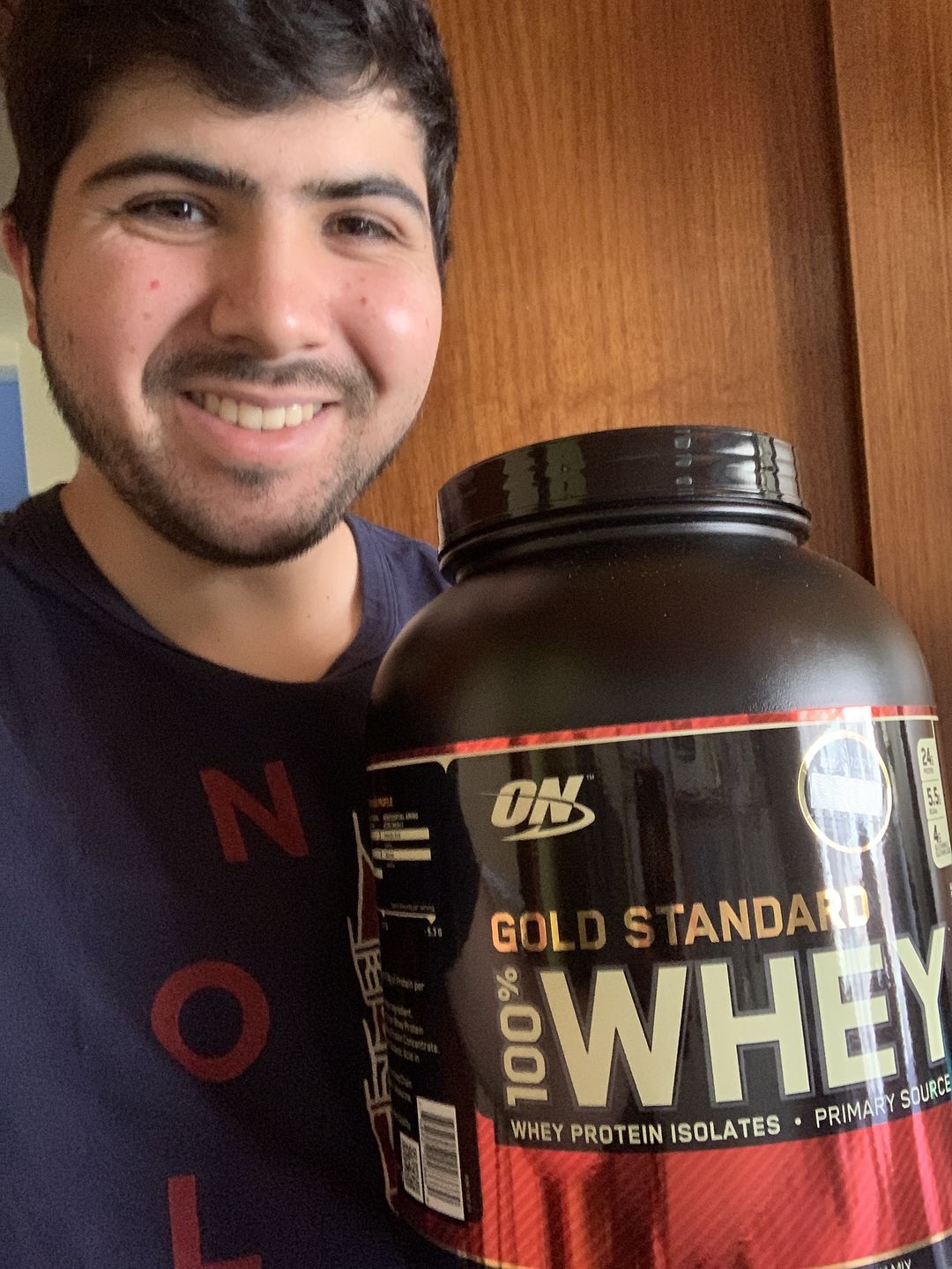 Customer photo review of Optimum Nutrition Gold Standard 100% Whey Proteina 5 Lb