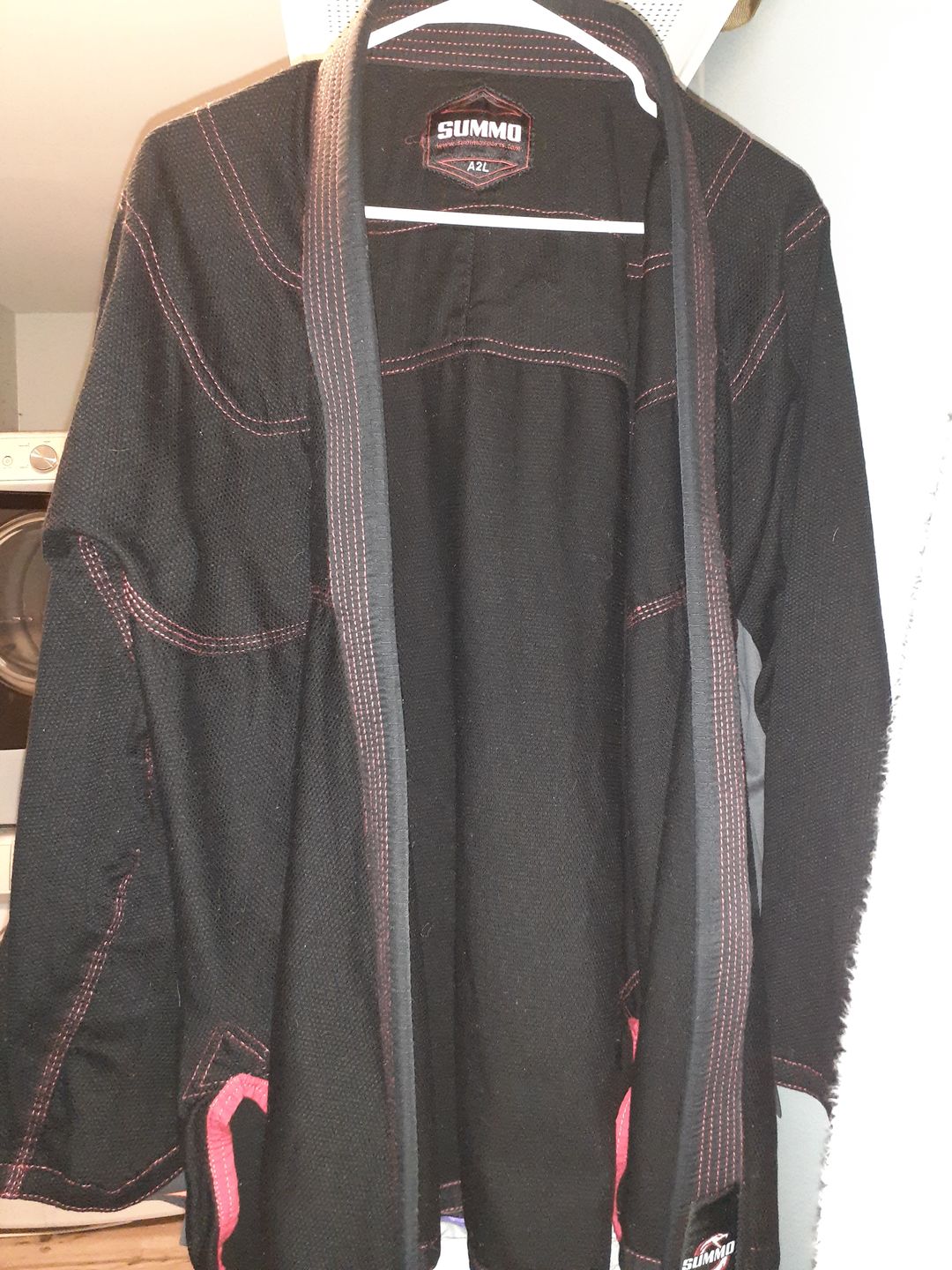 Customer photo review of Summo Basic Black With Red Thread Brazilian Jiu Jitsu Gi ( BJJ GI )