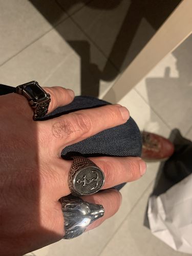 Customer photo review of WILD WOLF RING