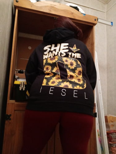 Customer photo review of AB She Wants The Diesel Hoodie Sunflower Limited Edition