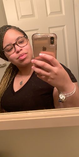 Customer photo review of Silver Fashion Bangles