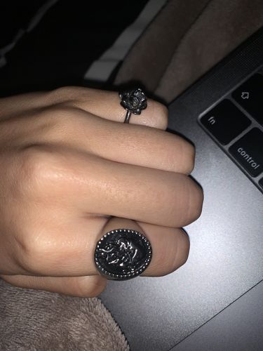 Customer photo review of SACRED FIRE HEART RING