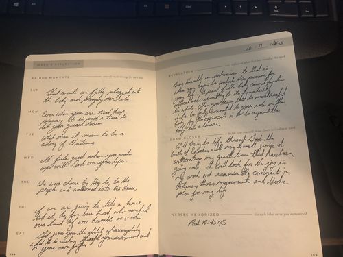 Customer photo review of The Daily Kairos Journal