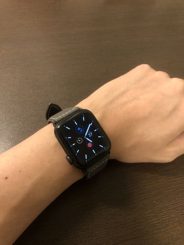 広樹 大. review of レザーバンド コペンハーゲングレイ / ホワイトステッチ 40mm / 38mm用