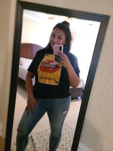 Customer photo review of La Chingona OG Ltd Edition Raza Tee