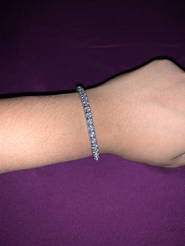 Customer photo review of 4mm Cubic Zircon Stainless Steel Tennis Bracelet
