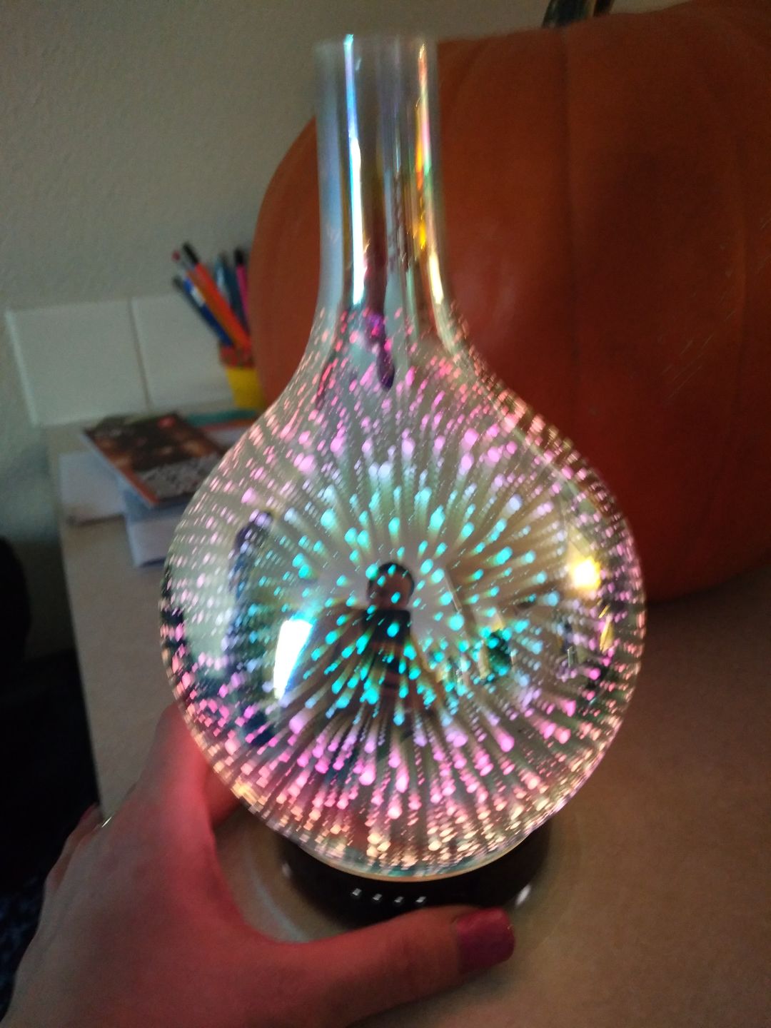 Customer photo review of Oil Aroma Diffuser 3D Glass