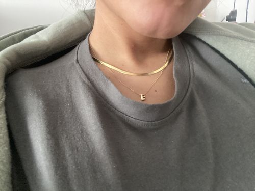 Customer photo review of Flache Schlangenkette