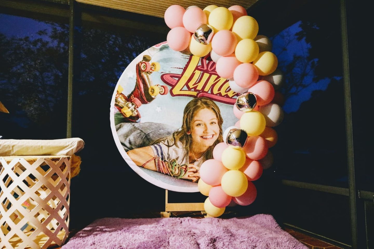 Customer photo review of Custom Round Fabric Backdrop for Birthday&Baby Shower&Wedding&Any Other Party