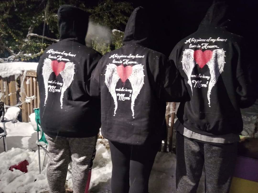Customer photo review of Mom - A Big Piece of my Heart Hoodie