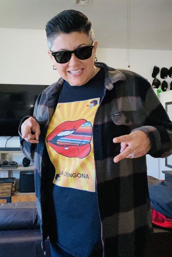 Customer photo review of La Chingona OG Ltd Edition Raza Tee