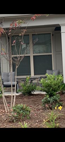 Customer photo review of 3-Piece Outdoor Dark Gray Rocking Chairs