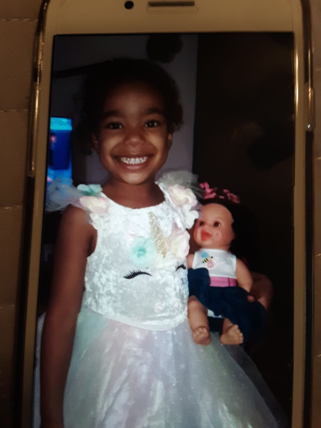 Customer photo review of Sweet Puffy Bee African American Black Latino Hispanic Biracial Multicultural Curly Natural Hair 12 inch Baby Doll