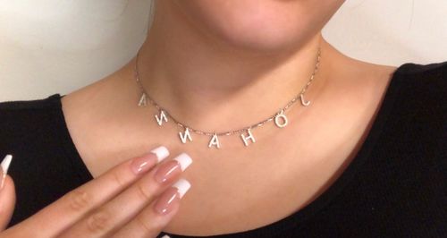 Customer photo review of Namenskette Zirkonia