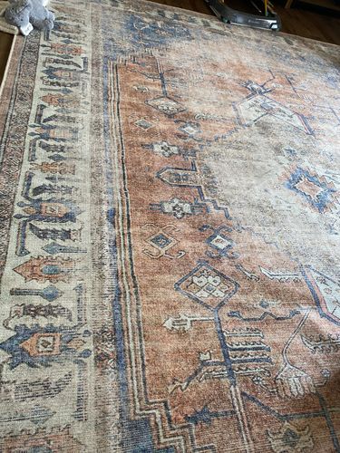 Customer photo review of Distressed Vintage Pissarro Terracotta Sky