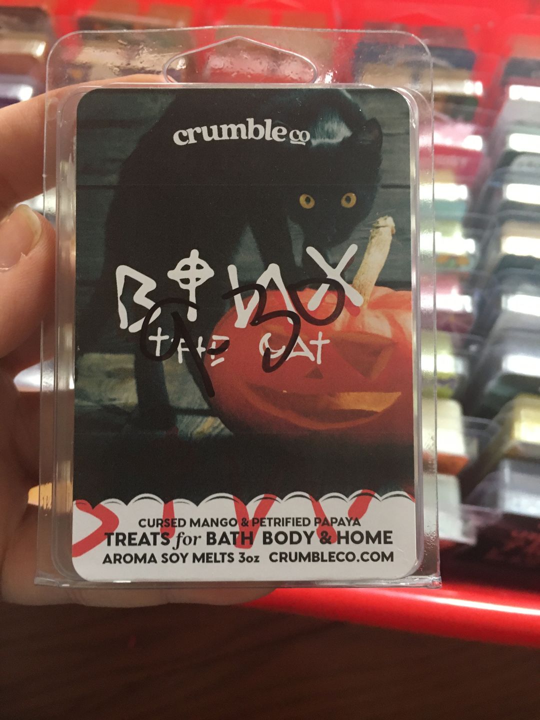 Customer photo review of Binx the Cat Wax Melt