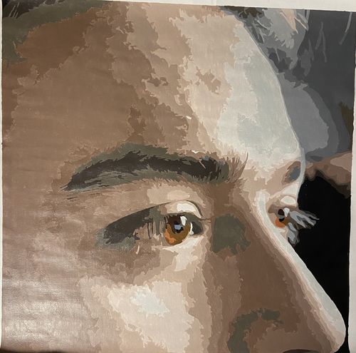 Customer photo review of Custom Paint By Numbers Kit - Upload Your Photo - Brush Set Included