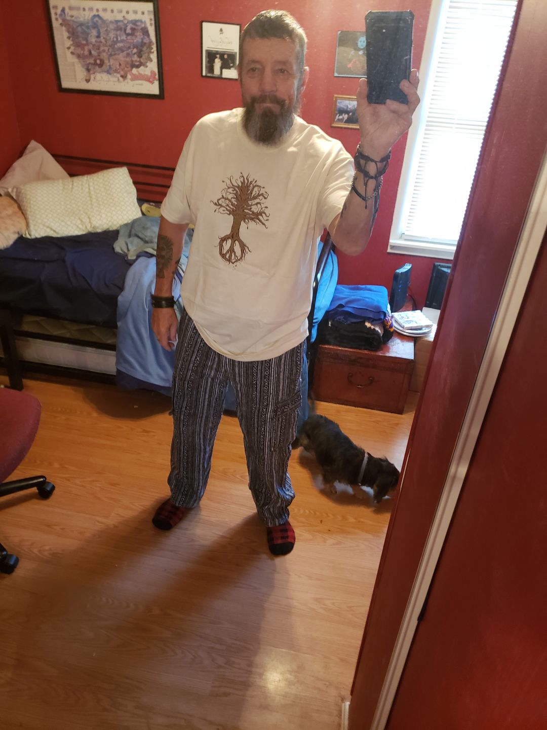 Customer photo review of Tree of Life Peace T Shirt