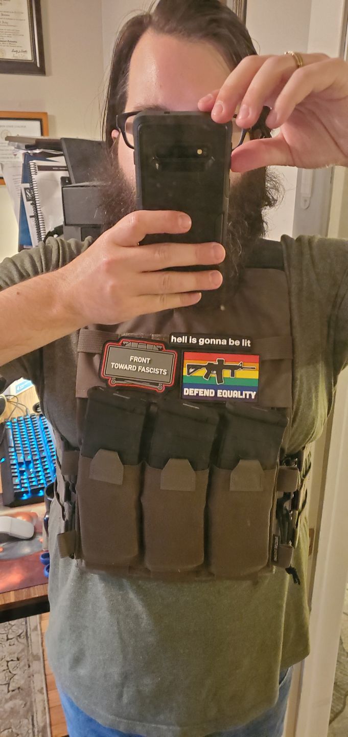Customer photo review of Hell Is Gonna Be Lit Morale Patch