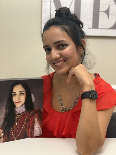 Customer photo review of The Queen of Roses - Custom Canvas