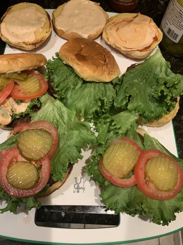 Customer photo review of Gourmet Beef Burgers