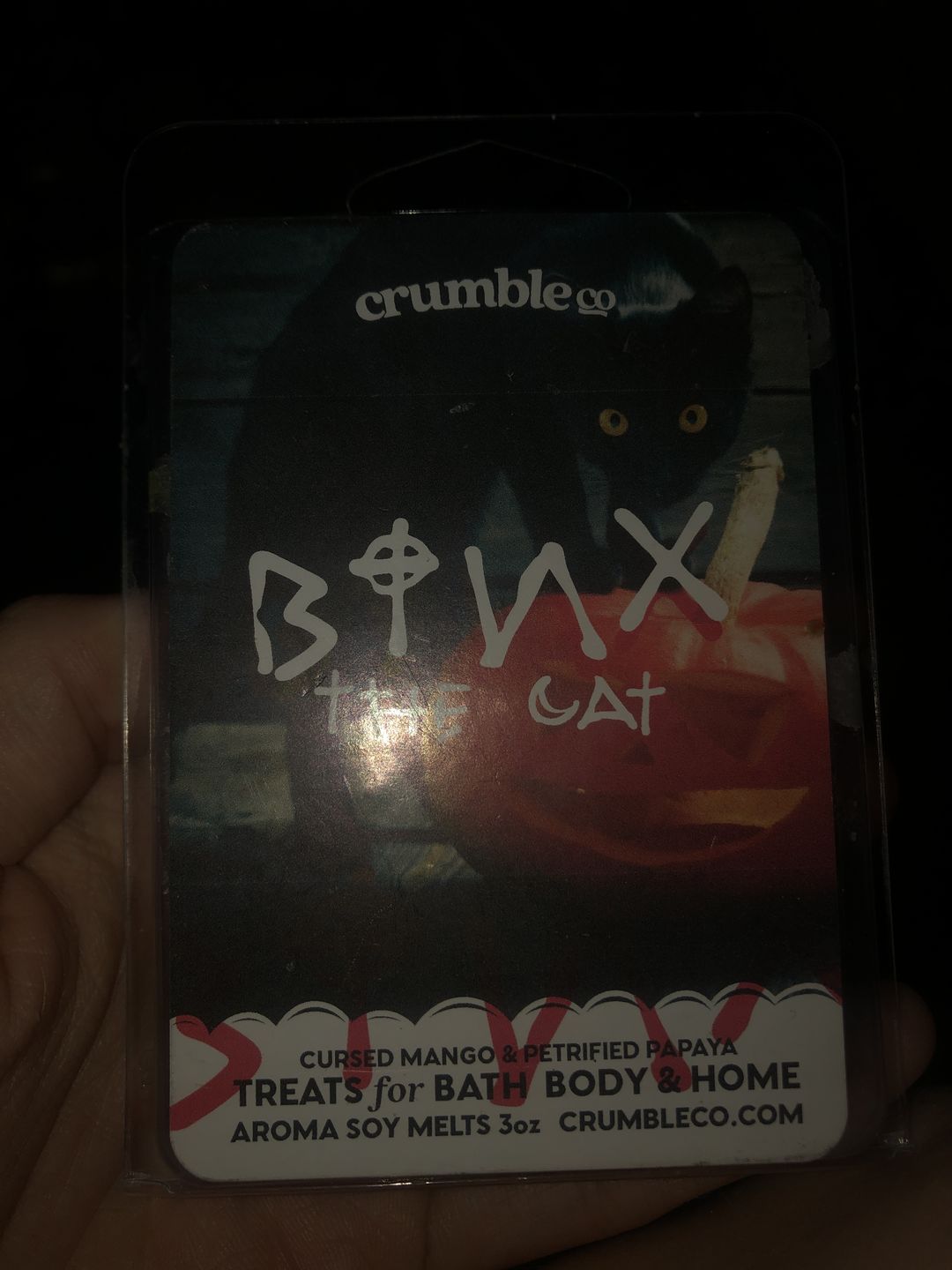 Customer photo review of Binx the Cat Wax Melt