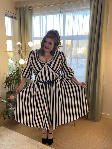 Customer photo review of PRE ORDER - Sleepy Hollow The Katrina Dress in Black and White