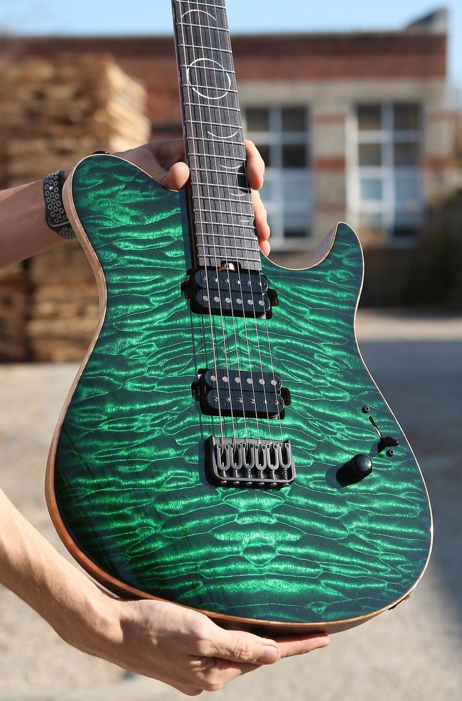 Customer photo review of 6 String Fixed Guitar Bridge