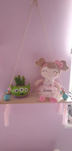 Customer photo review of Personalized Leyadoll Doll Backpack (Strawberry) - 2 Skin Tones