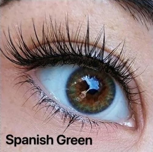 Customer photo review of TTDeye Spanish Green Colored Contact Lenses
