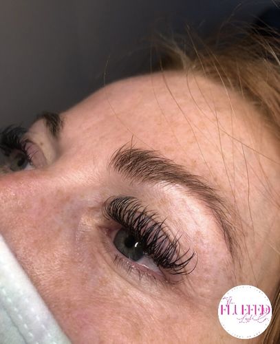 Customer photo review of 0.20 Flat Split Tip Cashmere Eyelash Extensions (16 lines)