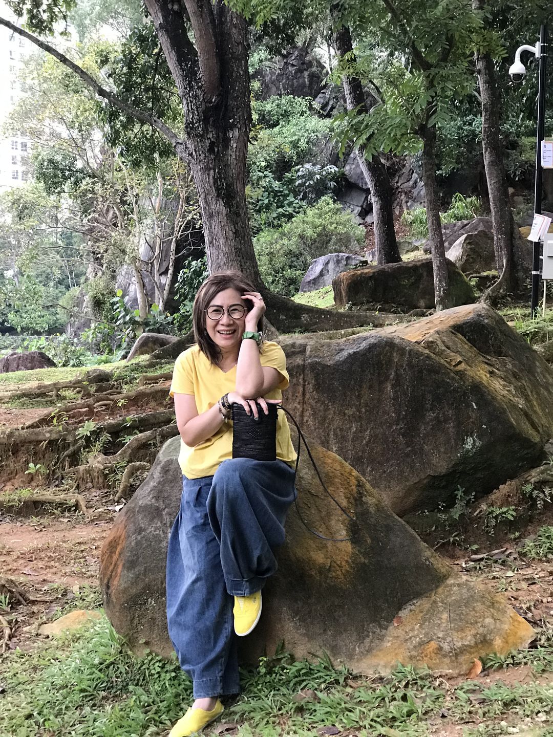 Customer photo review of Plus Size - Simple Pure Color Loose Jeans