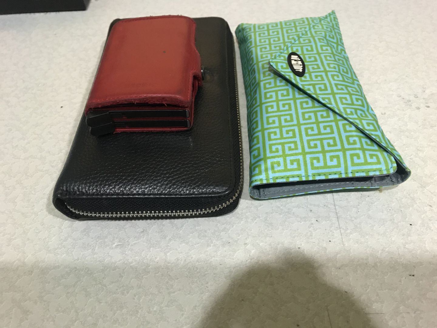 Customer photo review of Leather Slimvelope Coral Pink