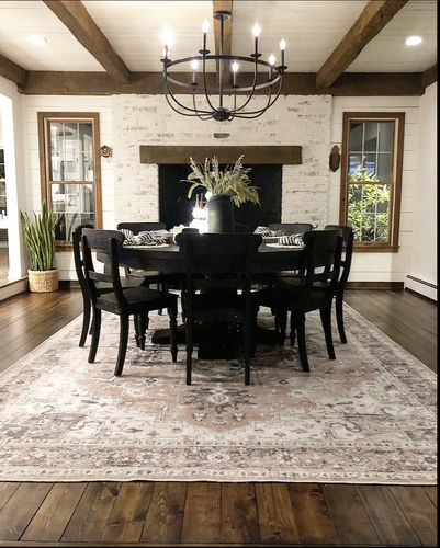 Customer photo review of Distressed Vintage Cezanne Blush Area Rug