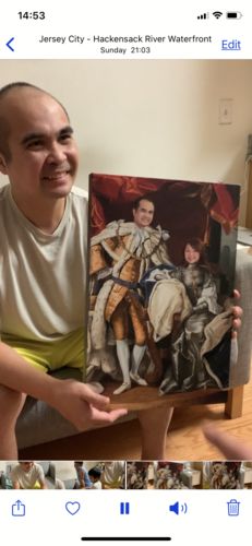 Customer photo review of The Royal Couple - Custom Canvas