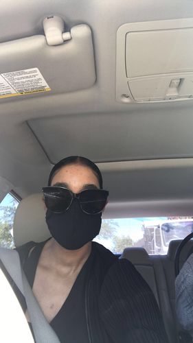 Customer photo review of Triple-Layered Protective Face Mask