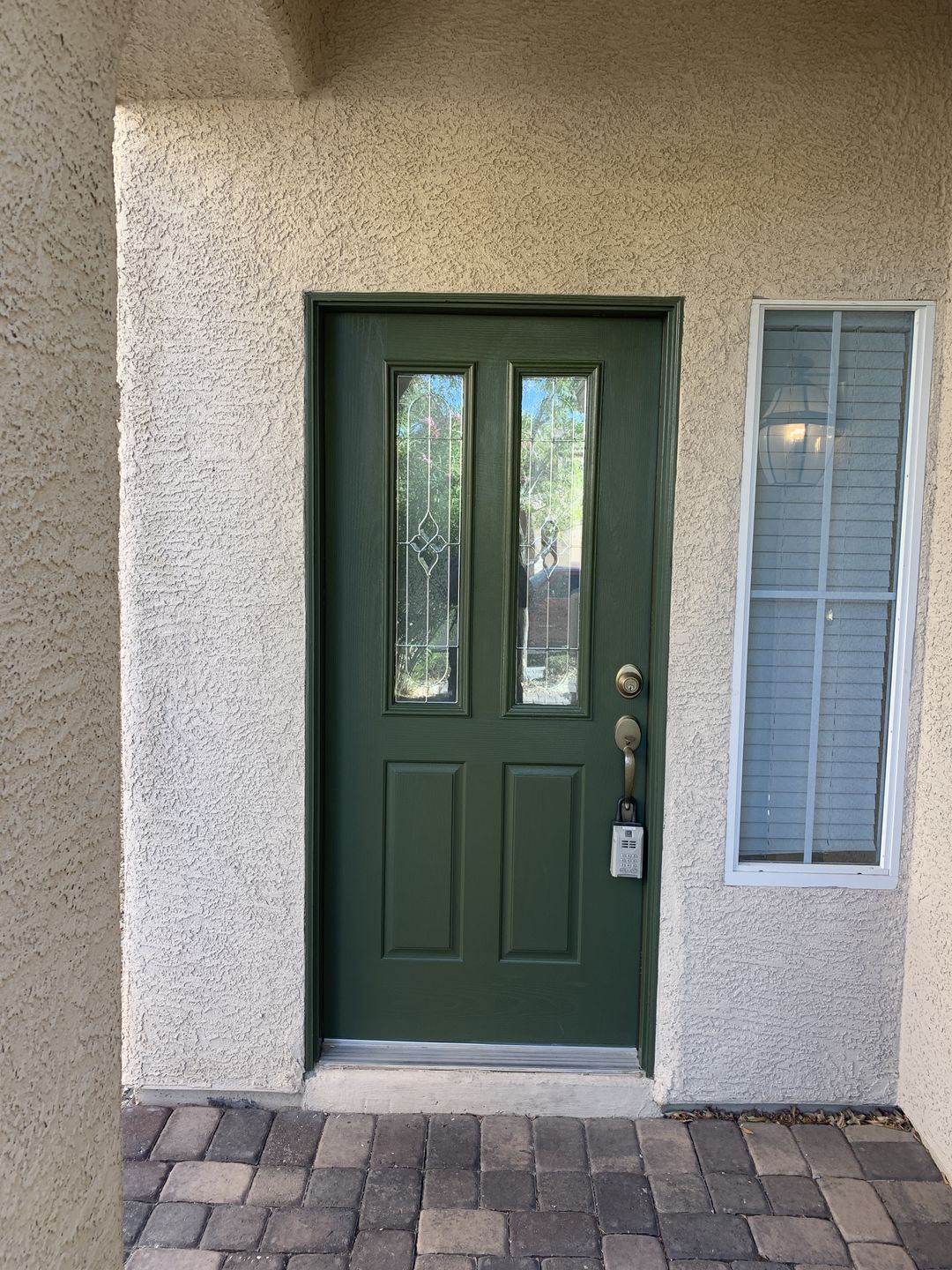 Customer photo review of Half Sidelite 10" x 38" Frame Kit